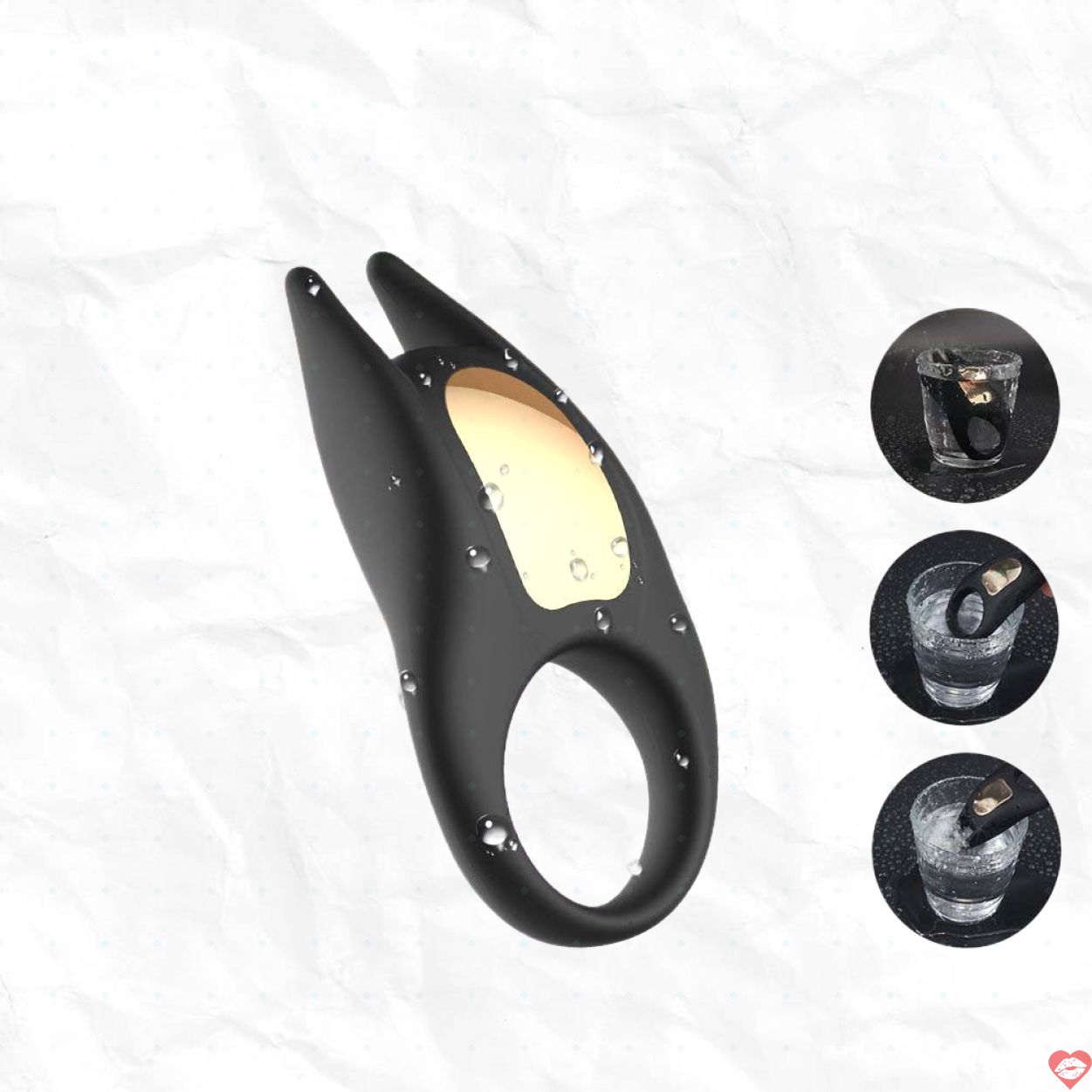 Vòng đeo dương vật Head Horn rung đa năng nhỏ gọn