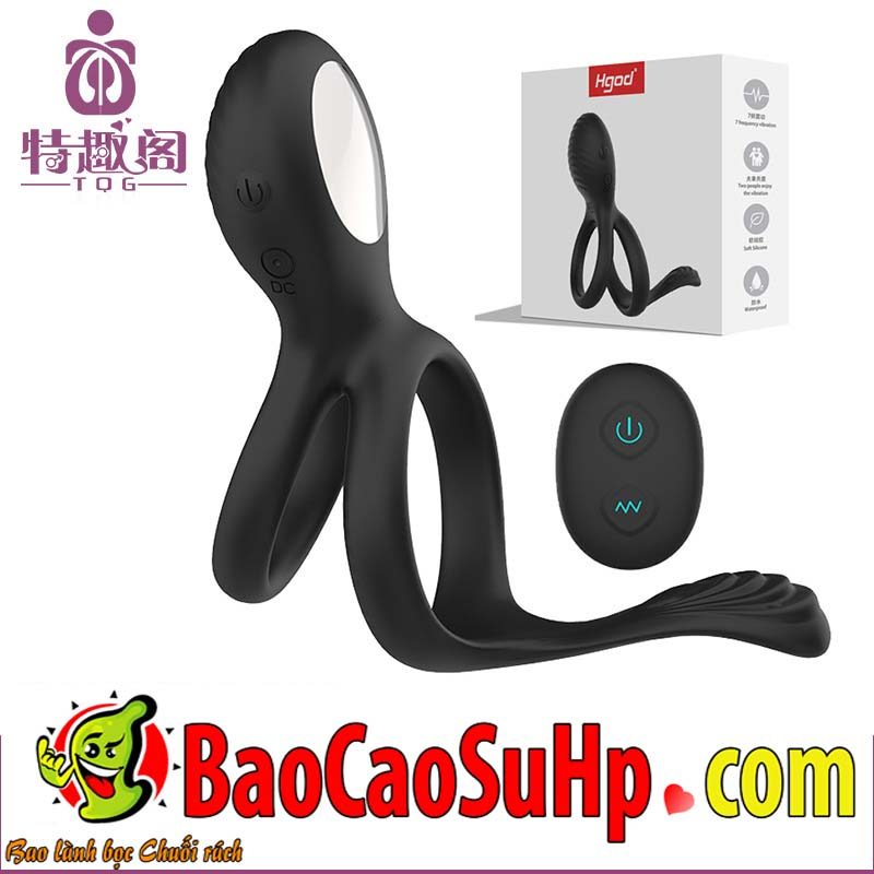Vòng đeo dương vật rung điều khiển từ xa HGOD Elowen massage nam và nữ