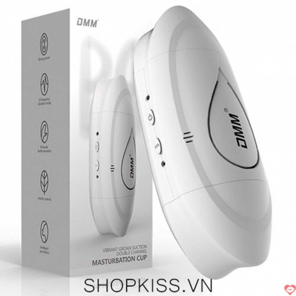 Cốc thủ dâm 2 đầu rung co bóp âm thanh tương tác siêu thực 
