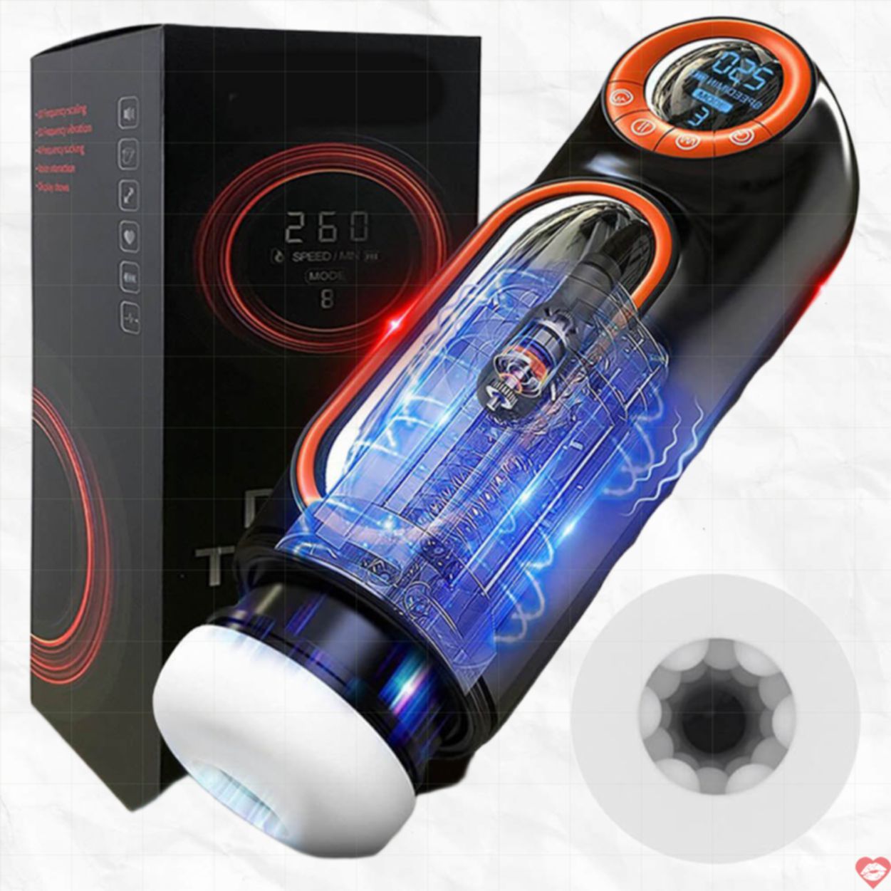 Máy Thủ Dâm Deep Throat Tự Động Thụt Bú Mút Gắn Tường 