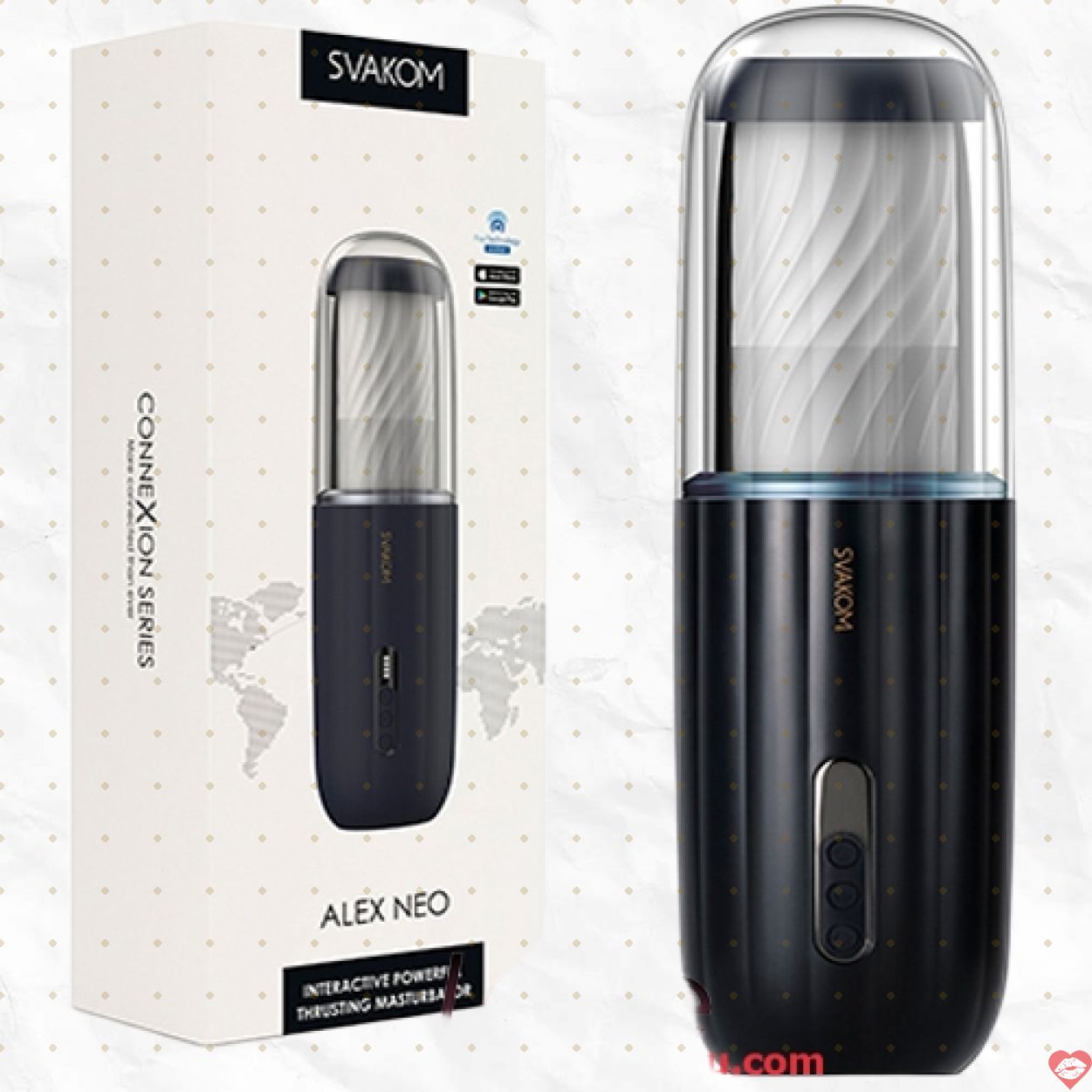 Svakom Alex Neo 2 tự động điều khiển điện thoại thiết kế chân thực 