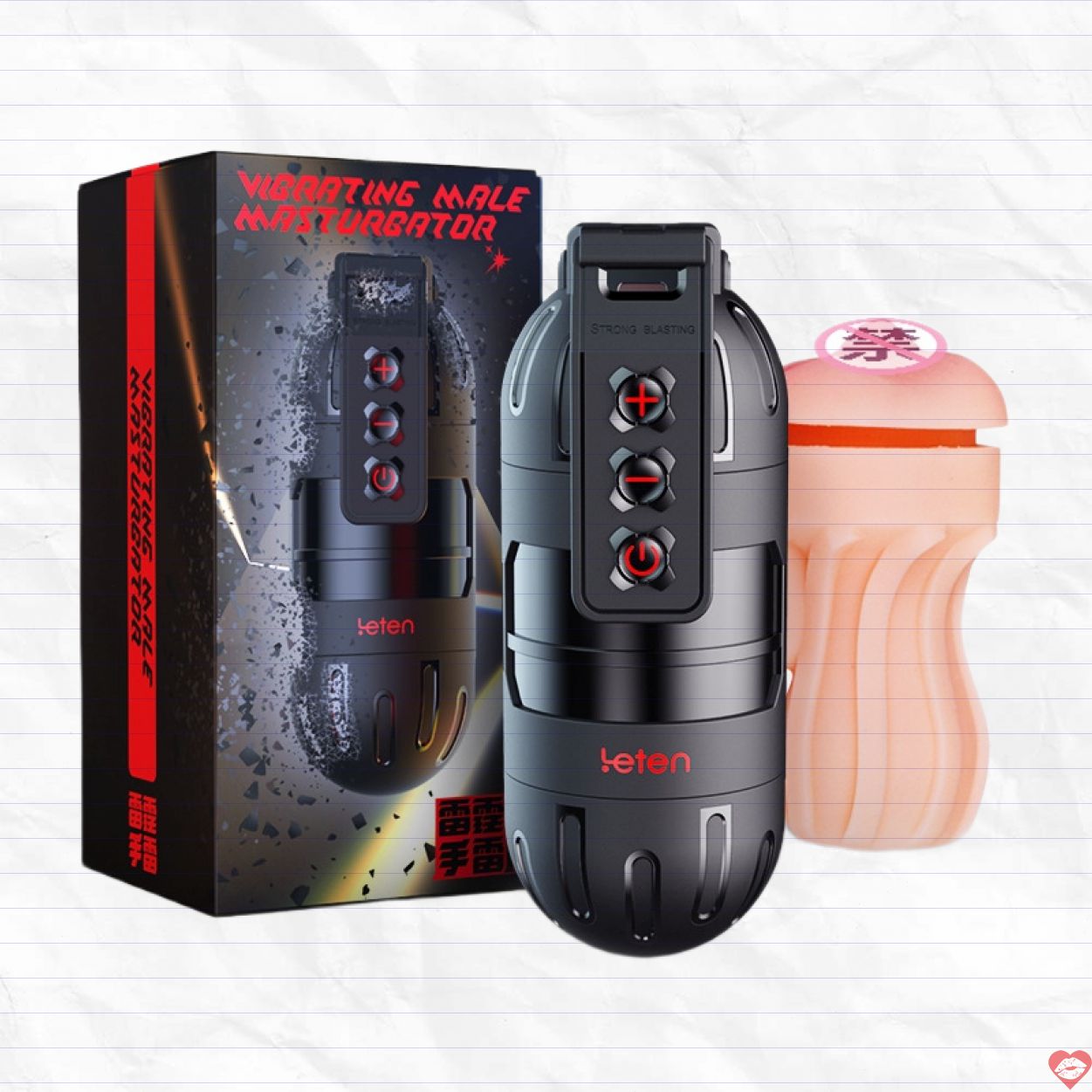 Cốc thủ dâm Leten Vibro siêu rung kết nối app tiện lợi kích thích 