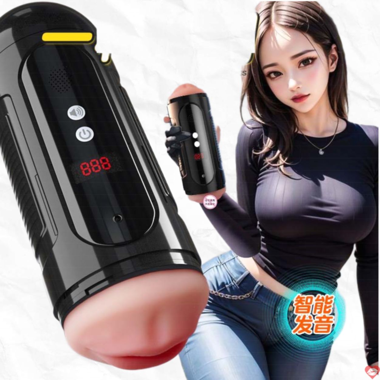 Cốc Thủ Dâm 2 Đầu 12 Chế Độ Rung Rên Kích Thích Mạnh Mẽ 