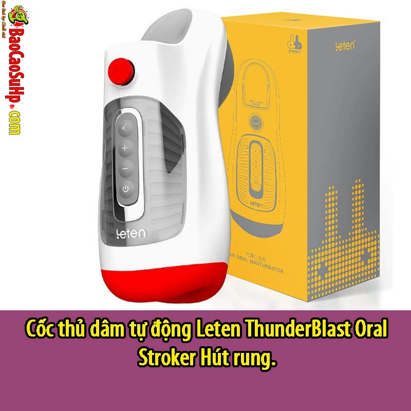 Cốc Thủ Dâm Tự Động Leten ThunderBlast Oral Stroker | Hút – Rung – Âm Thanh Yui Hatano