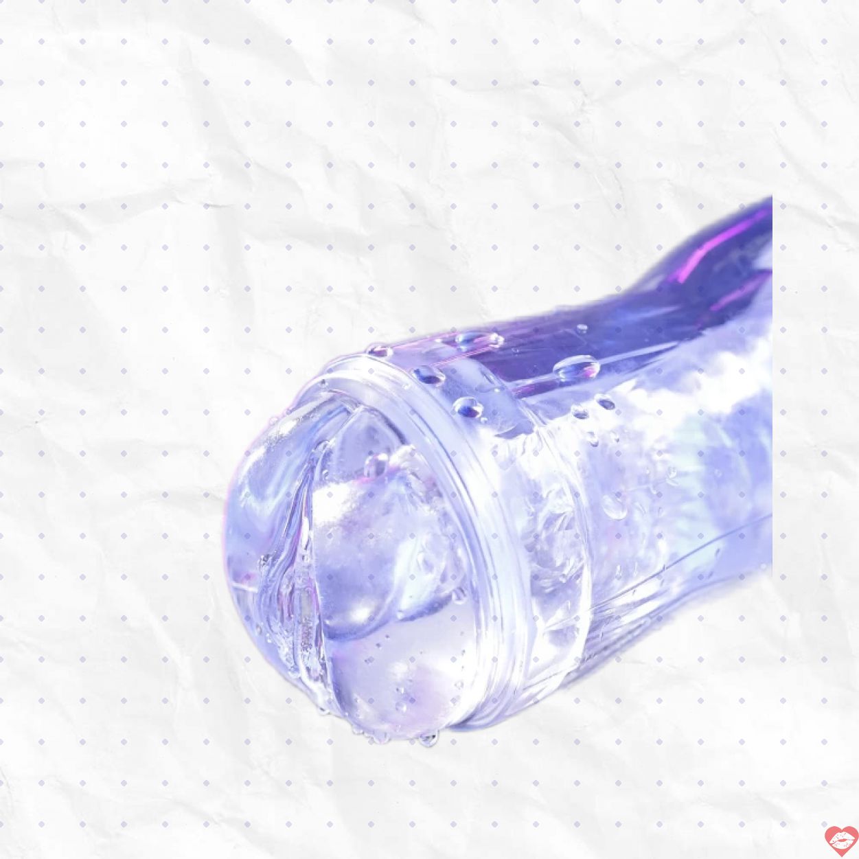Cốc Thủ Dâm Ice Crystal 2 Đầu Trong Suốt - Cực Phê Cho Nam 