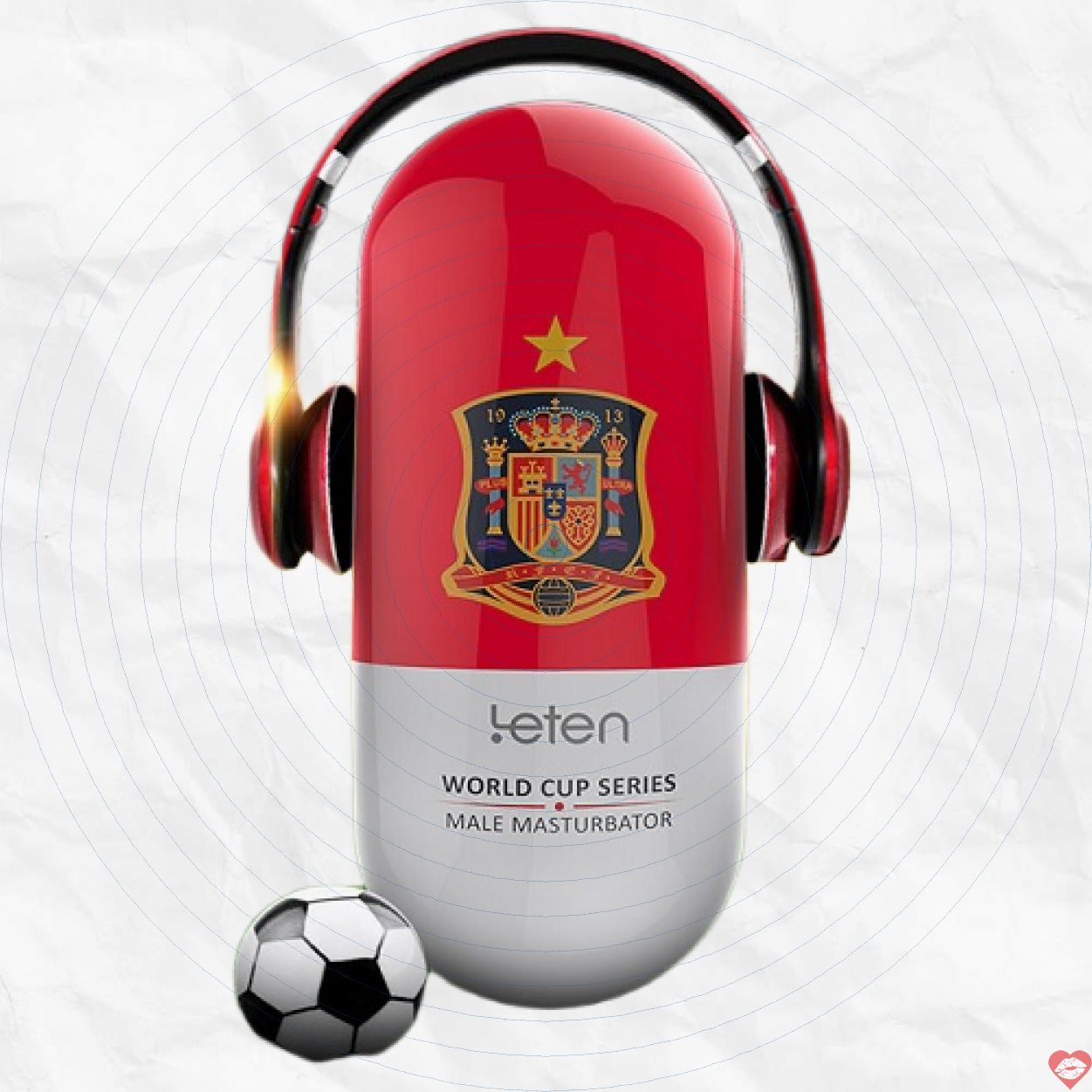 Cốc Thủ Dâm Leten Football Rung Sạc Điện Kích Thích Mạnh Mẽ 