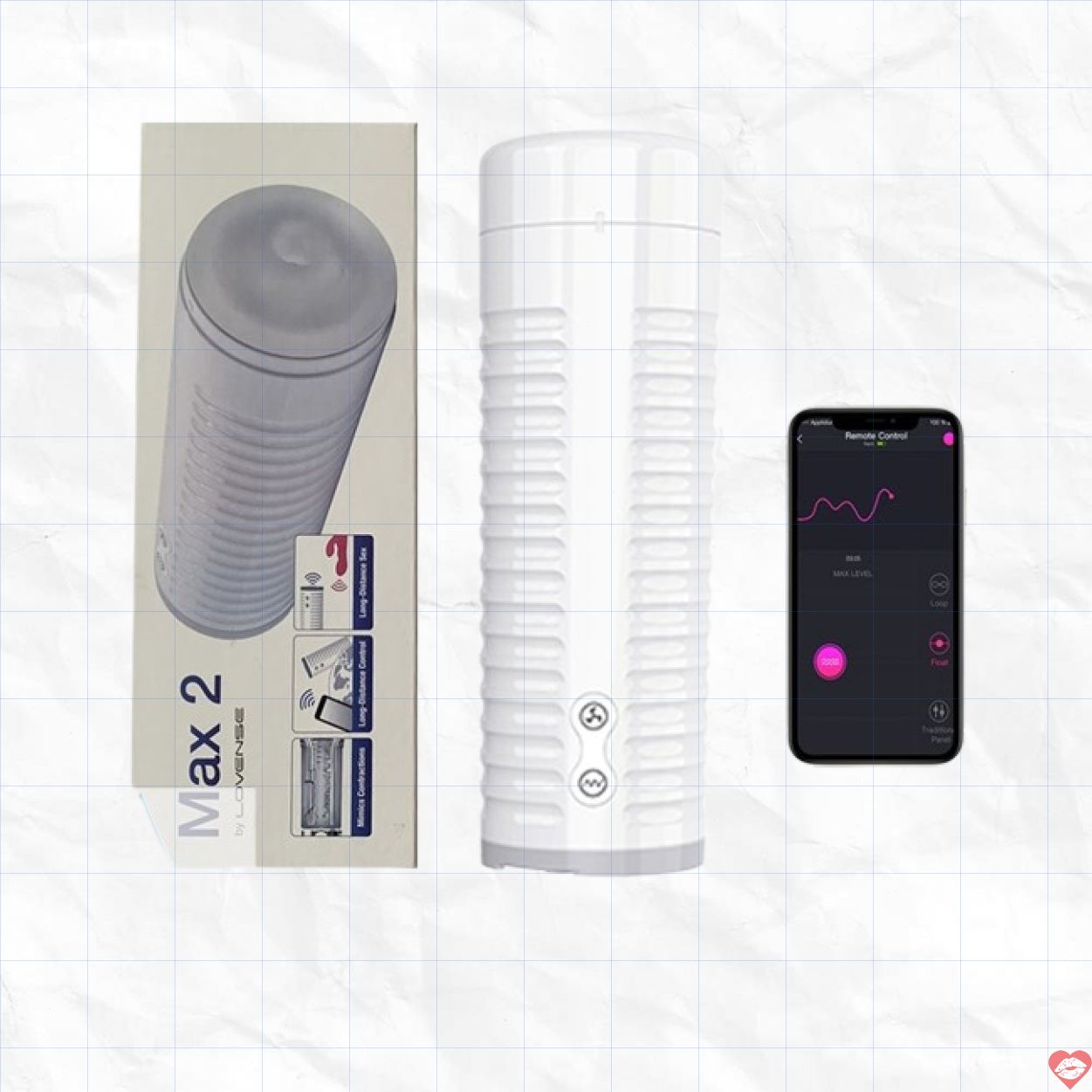 Lovense Max 2 Điều Khiển App Rung Co Bóp Mạnh Mẽ Kích Thích 