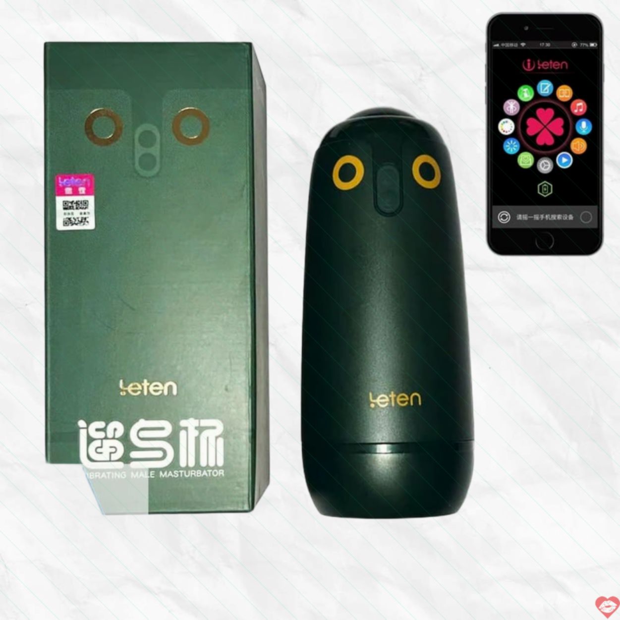 Âm Đạo Giả Leten App Rung Điều Khiển Từ Xa Tặng Keo Bôi Trơn 