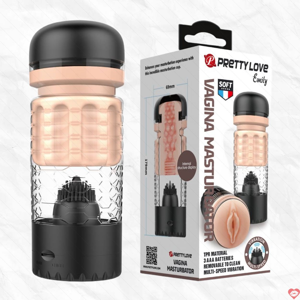 Cốc rung liếm Pretty Love Emily kích thích khoái cảm phái mạnh 
