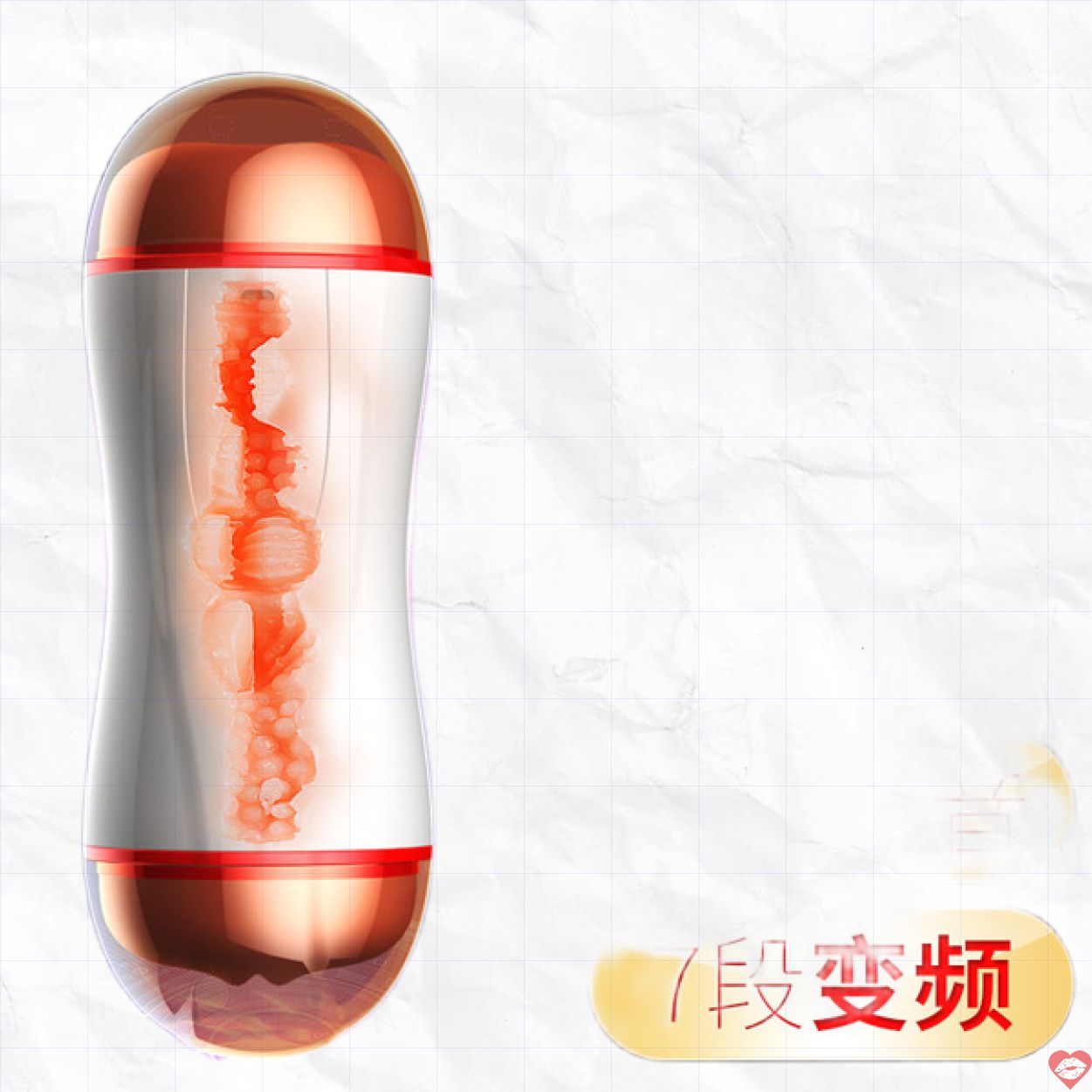 Cốc thủ dâm 2 đầu hình âm đạo và môi rung rên cực phê