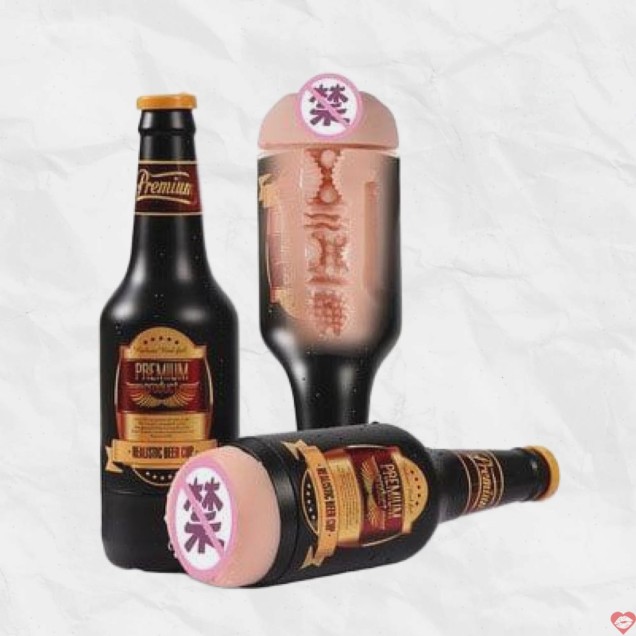 Đồ chơi người lớn âm đạo giả ngụy trang chai bia Prenium