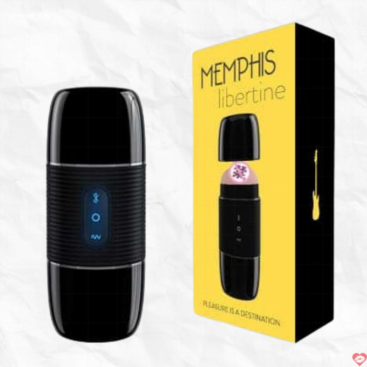 Sextoy cốc âm đạo Black Memphis bluetooth