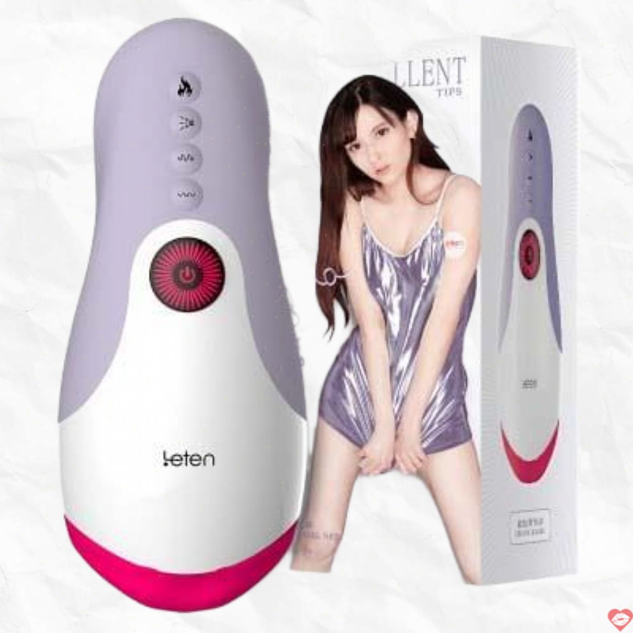 Mua sextoy miệng Leten Desire Red Lips rung rên kích thích 