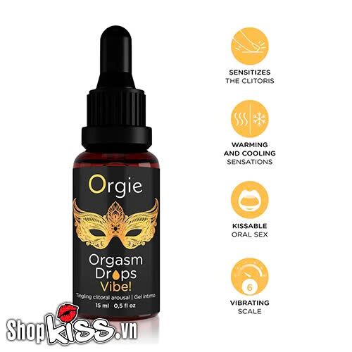 Dung dịch kích thích khoái cảm Orgie Orgasm Drops Vibe