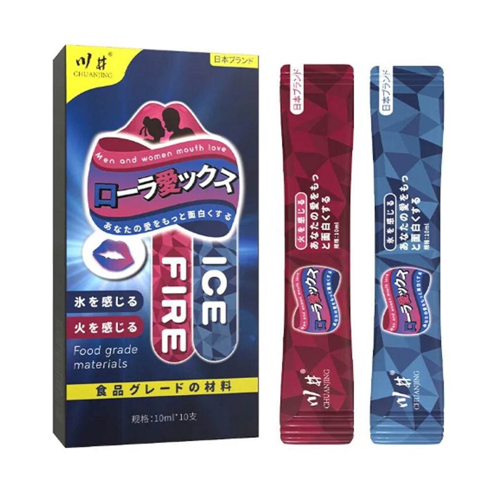 Nước tình yêu BJ nóng lạnh Kawaii CJ Japan ICE & FIRE  - 5 gói nóng 5 gói lạnh