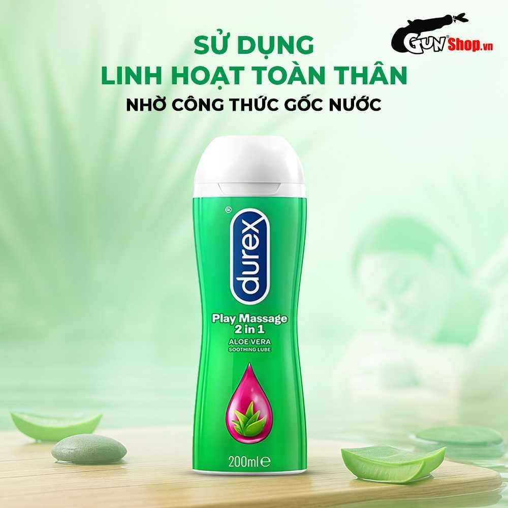 Gel bôi trơn massage Durex Play 2 in 1 - Chai 200ml