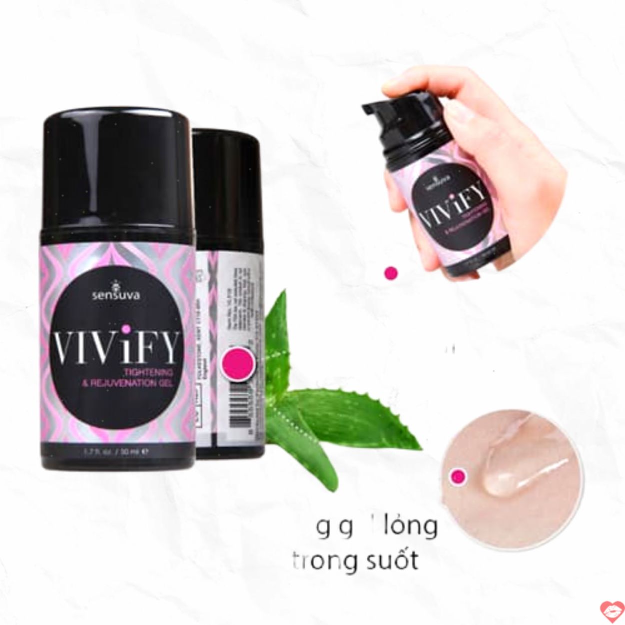 Sensuva ViviFy Kem Se Khít Âm Đạo 50ml Hỗ Trợ Sinh Lý Nữ USA 