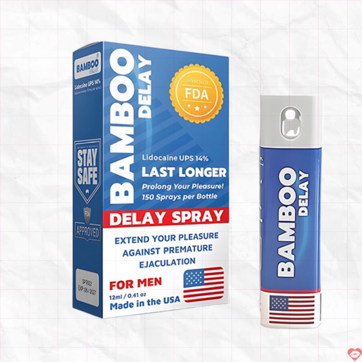 Chai xịt Bamboo Delay Spray 12ml giúp kéo dài cuộc yêu 