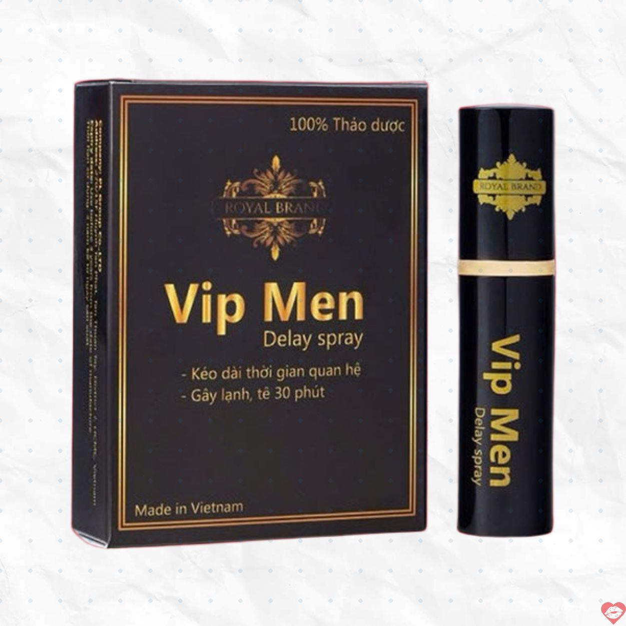 Chai xịt VIP MEN 10ml chống xuất tinh sớm tăng khoái cảm nhanh 