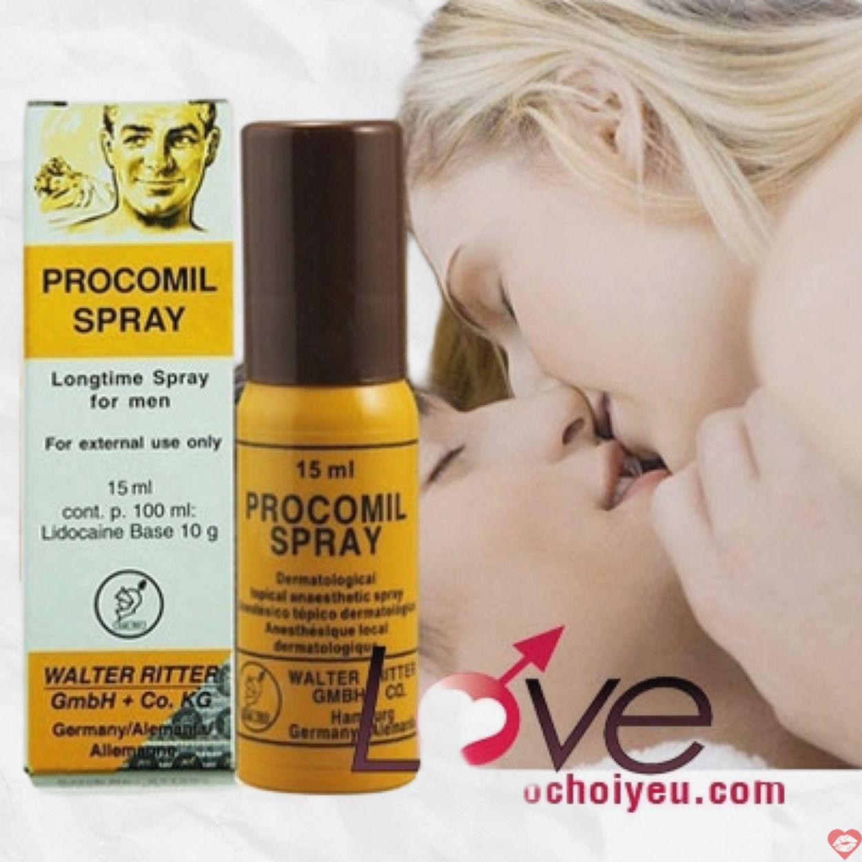 Procomil Spray Đức kéo dài thời gian yêu bền bỉ hiệu quả 