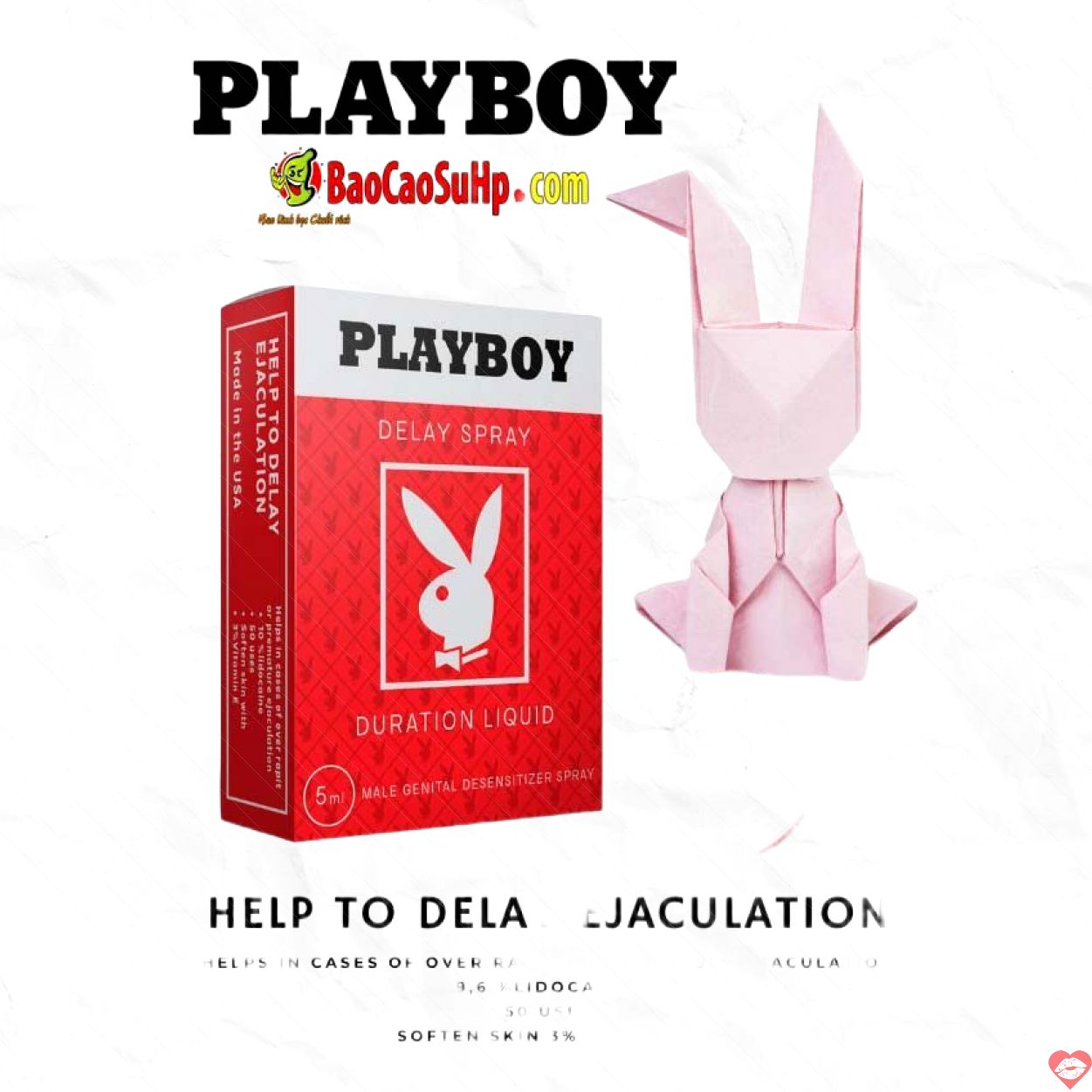 Xịt Playboy Red Vid Vitamin E Đỏ Kéo Dài Quan Hệ - Tăng Khoái Cảm 