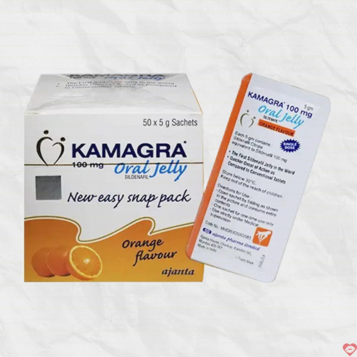 Kamagra Oral Jelly 100mg 50 gói hương trái cây thuốc tăng cường sinh lực 