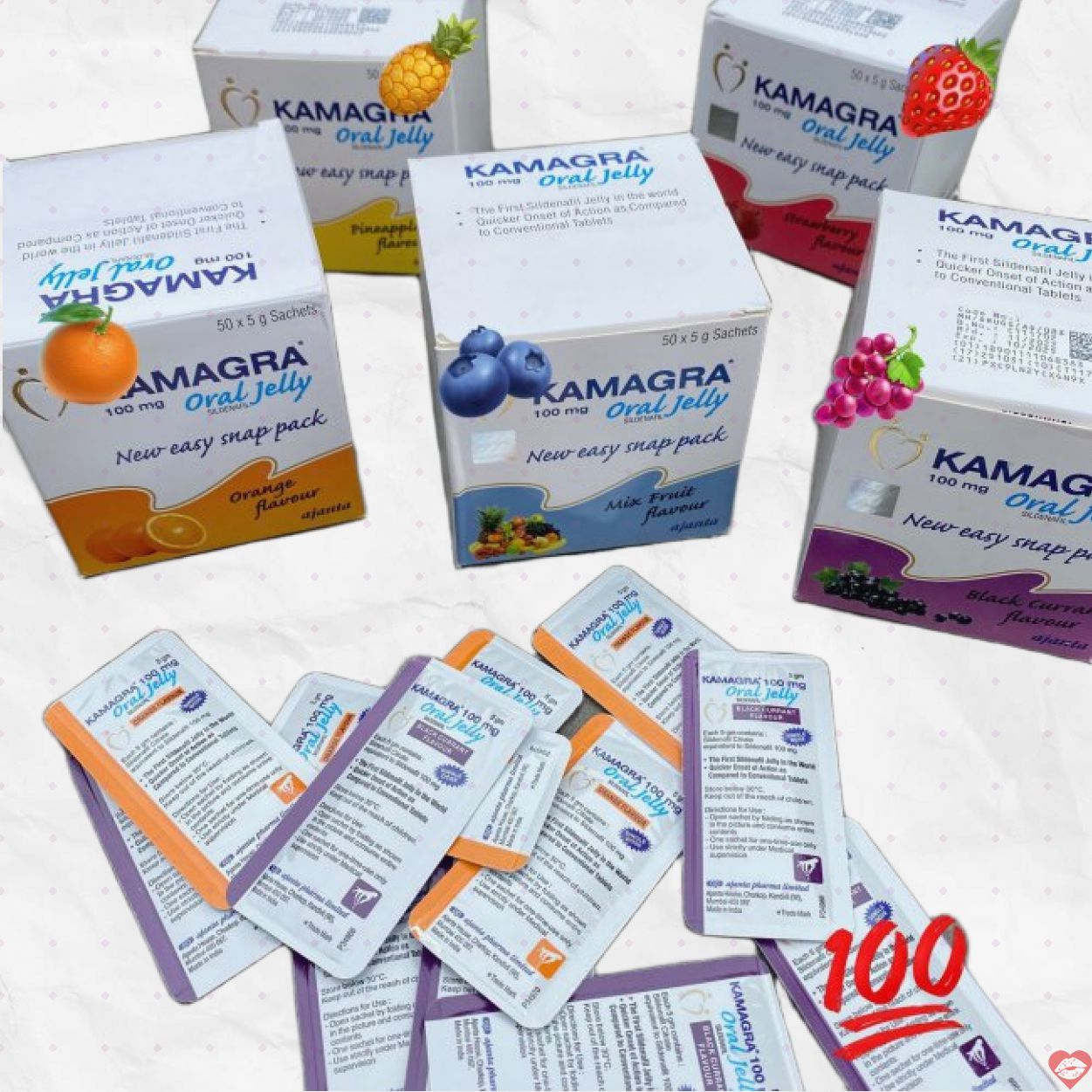 Thạch Kamagra Oral Jelly 100mg chính hãng giá tốt mua nhanh 