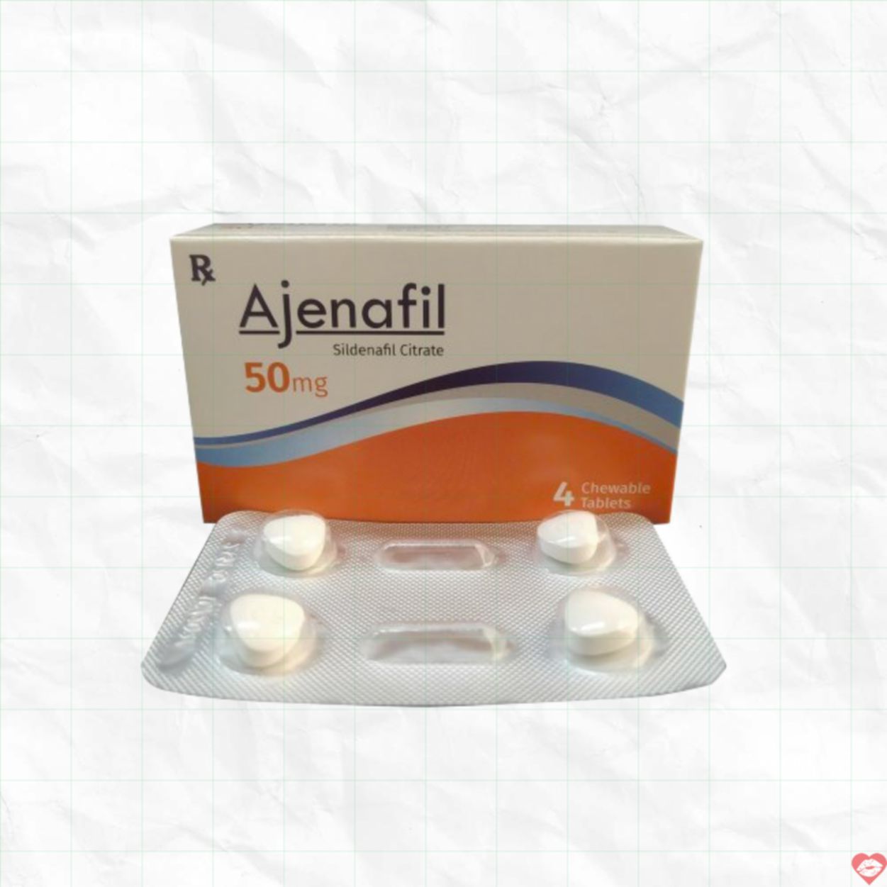 Thuốc ngậm cương dương Ajenafil 50mg hương bạc hà tăng khoái cảm 