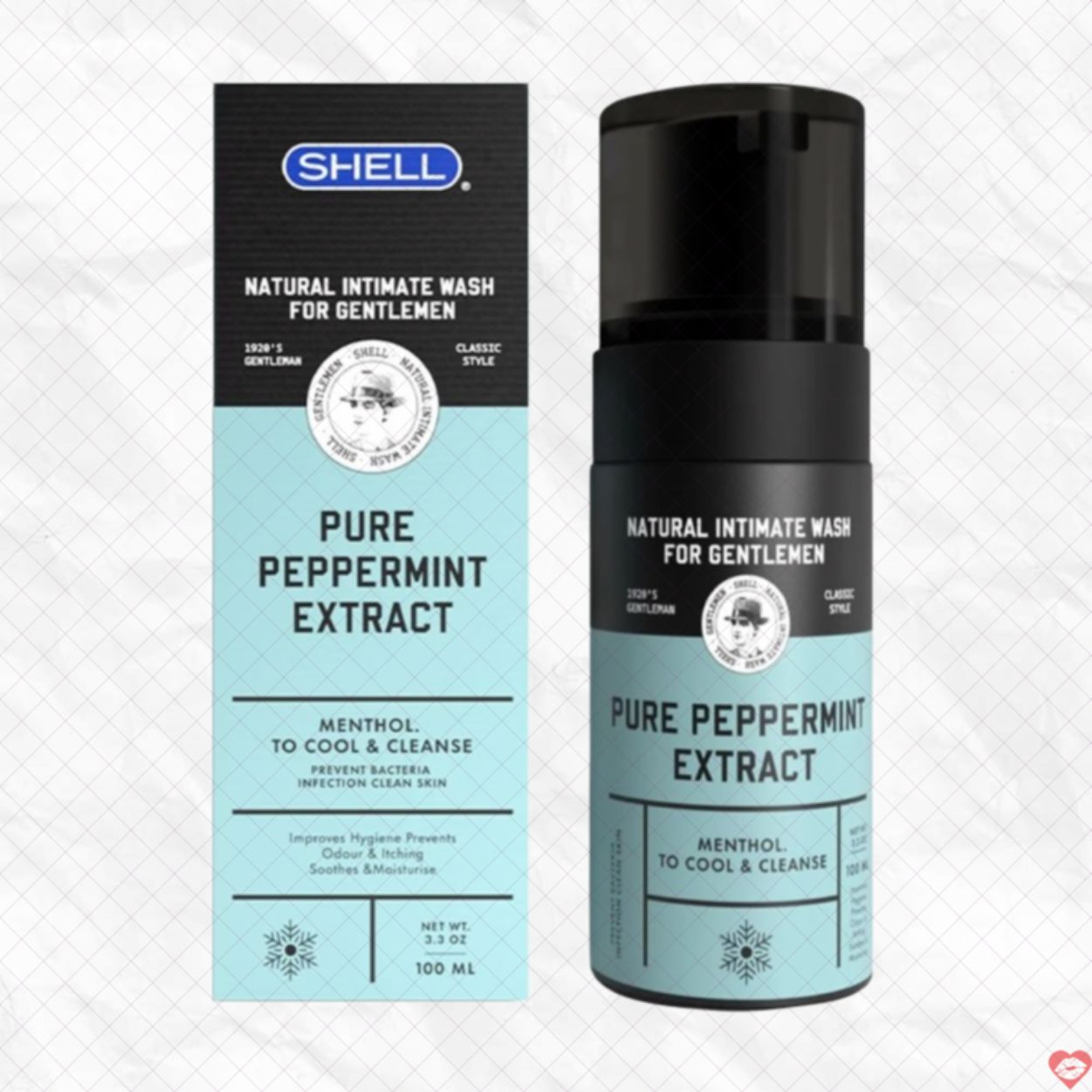 Vệ sinh nam dạng bọt bạc hà Shell Pure tinh chất mát lạnh 