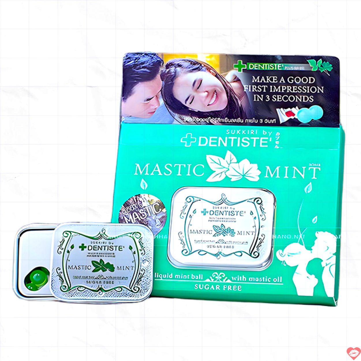 Kẹo ngậm BJ MASTIC MINT 20 viên thơm mát hương bạc hà 