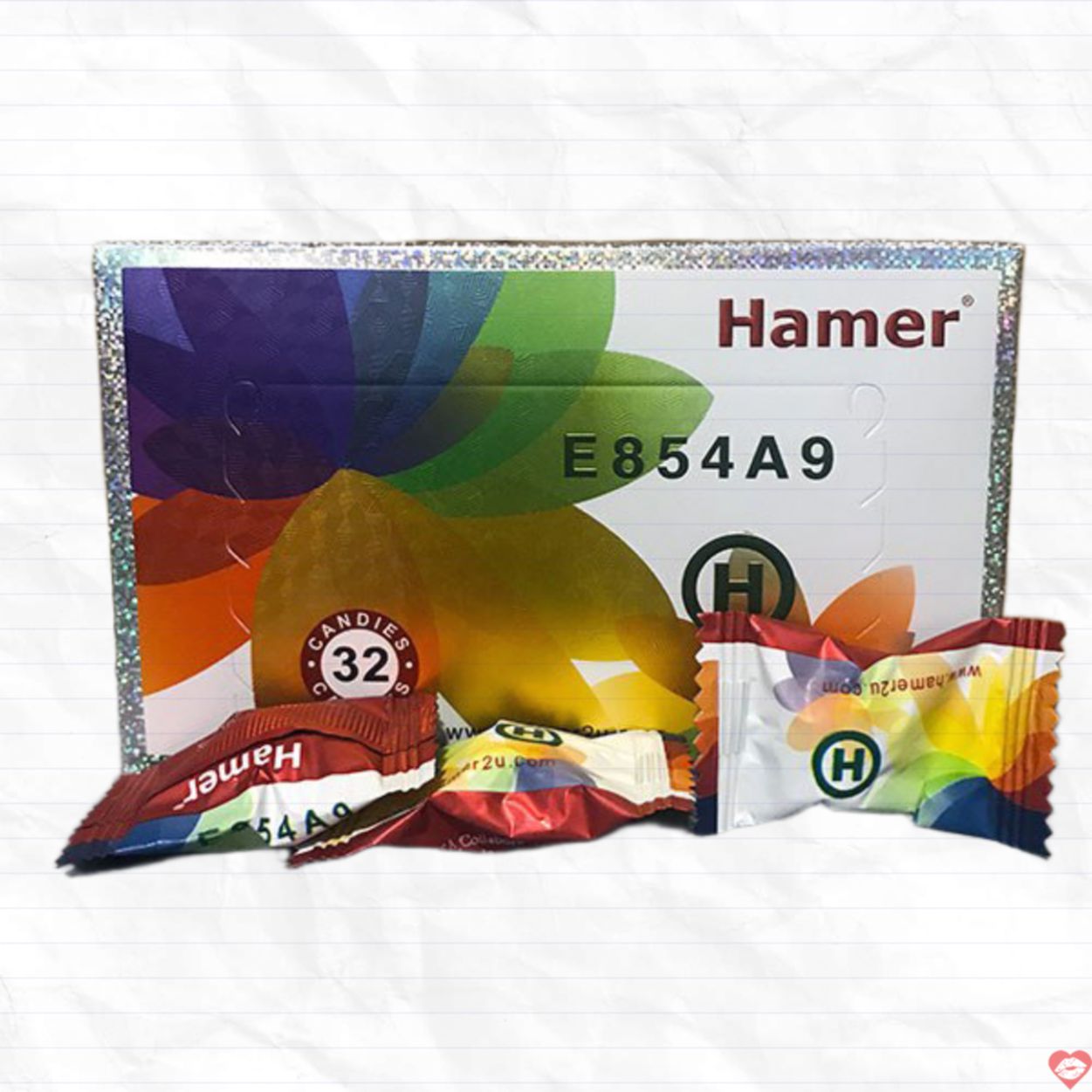 Kẹo sâm Hamer E854A9 hộp 32 viên bổ dưỡng tăng sức khỏe 