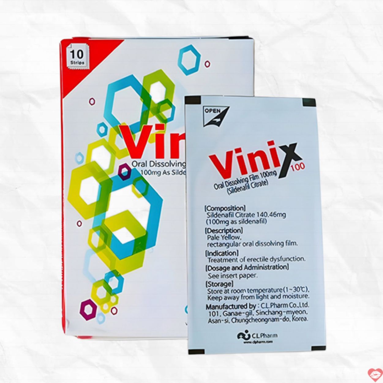 Tem ngậm Vinix 100mg Hàn Quốc - Giá Tốt, Đỉnh Cao Khuyến Mãi 