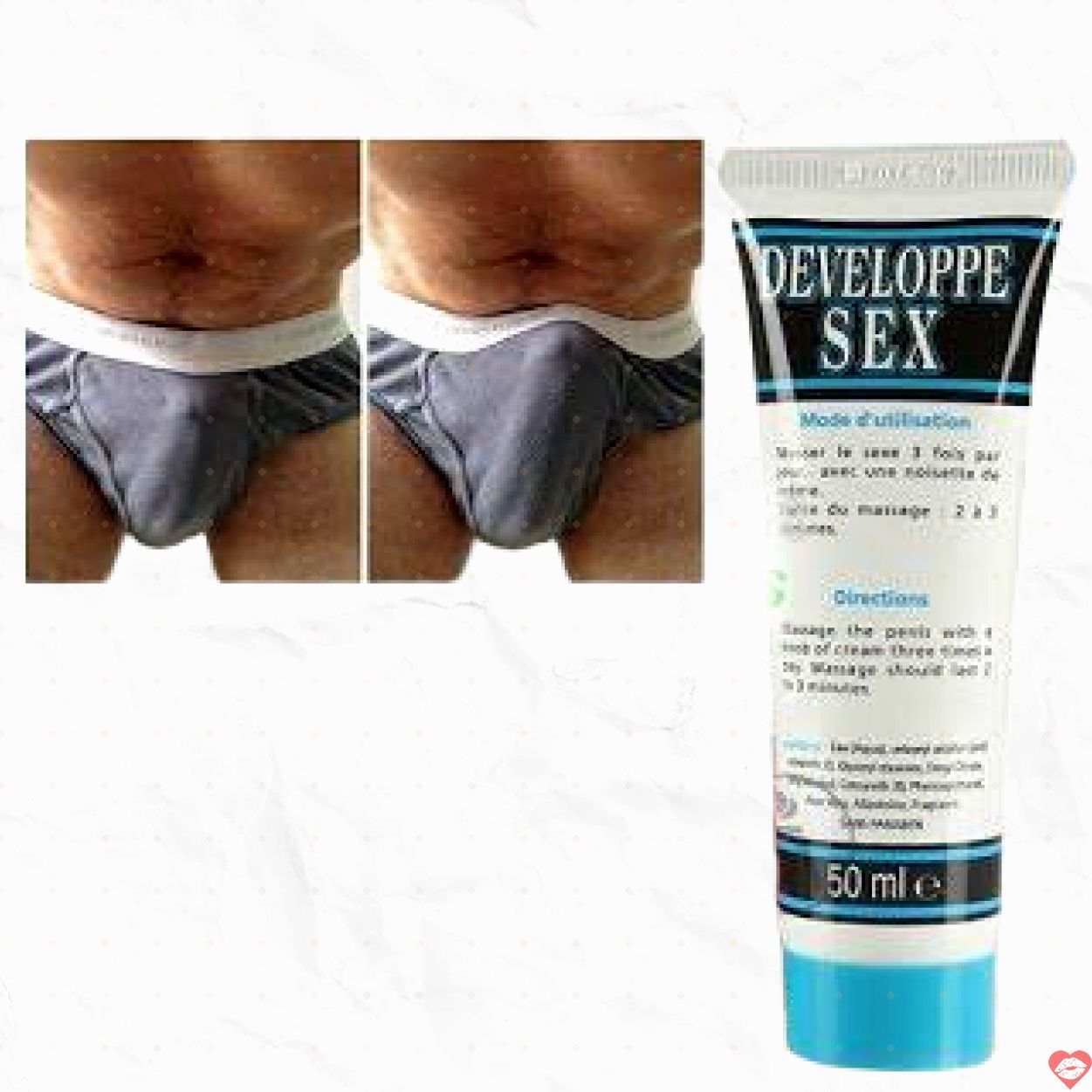 Kem bôi phát triển dương vật tự nhiên từ thảo dược Developpe Sex
 