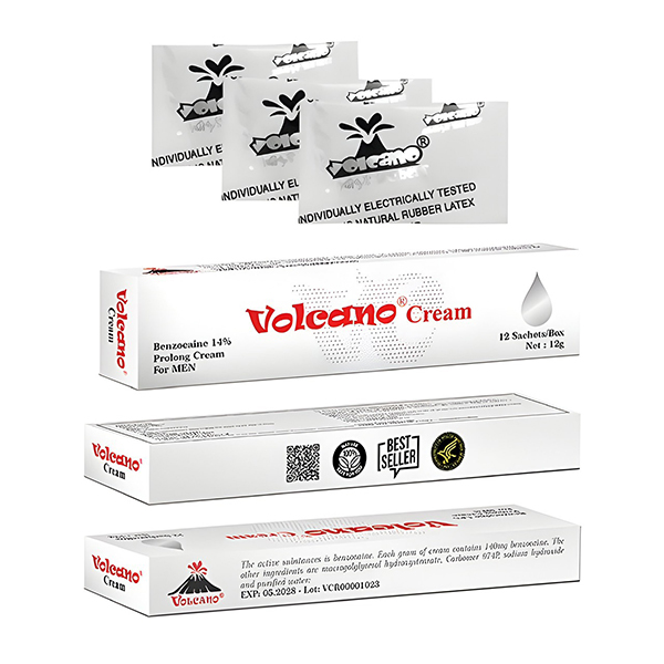 Gel Volcano chống xuất tinh sớm dạng gói tiện lợi - 12 gói