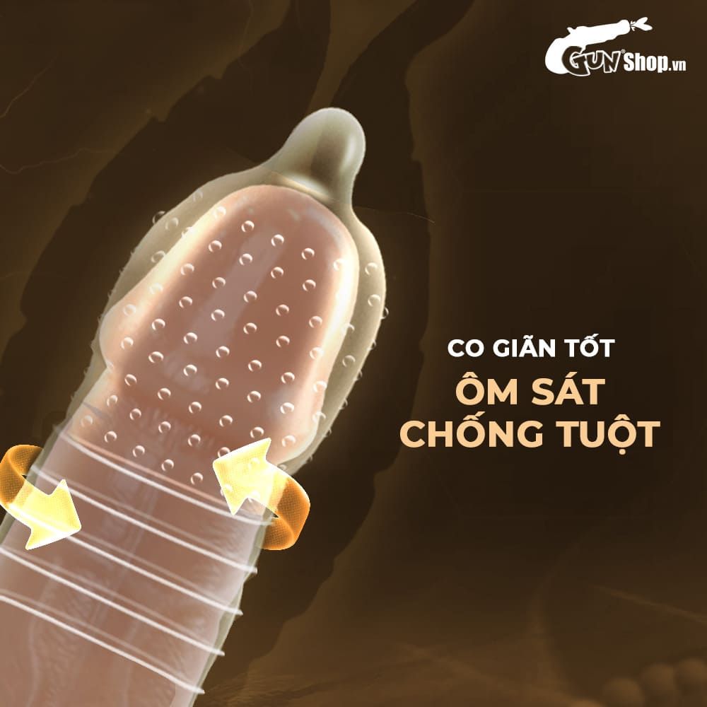 Bao cao su Shell Play Circle 6 tính năng - Hộp 10 cái + 1 vòng đeo kéo dài thời