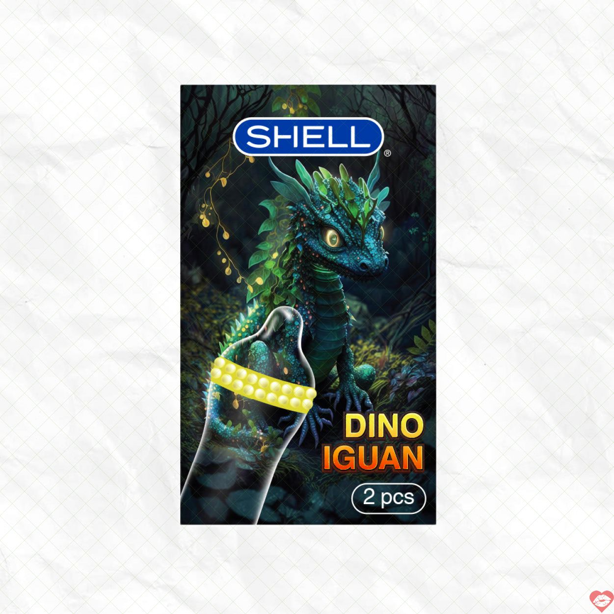 Bao cao su Shell Dino Iguan siêu lớn tặng bao Shell Performax 