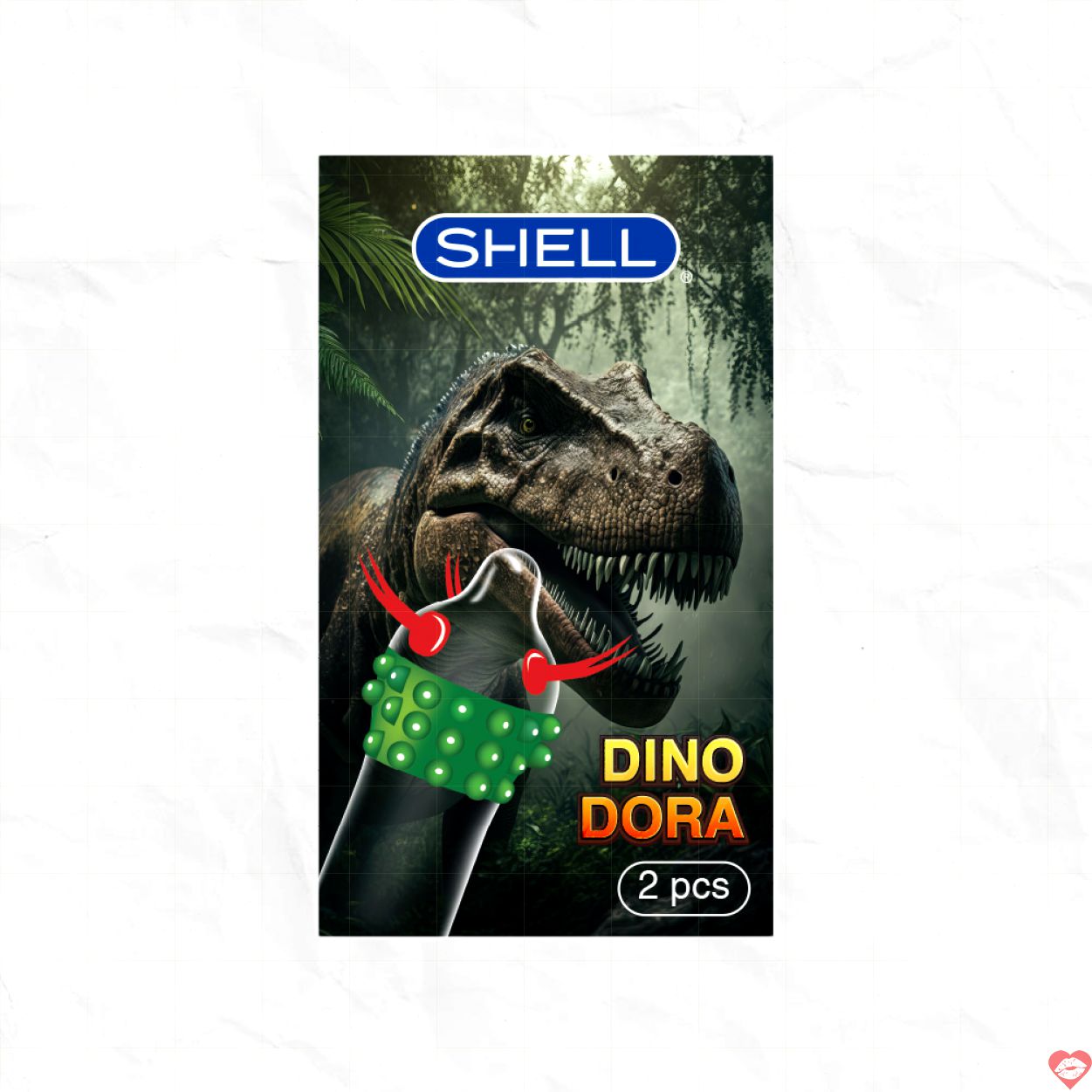 Bao cao su Shell Dino Dora siêu gai 3 vòng bi tặng Shell Performax 