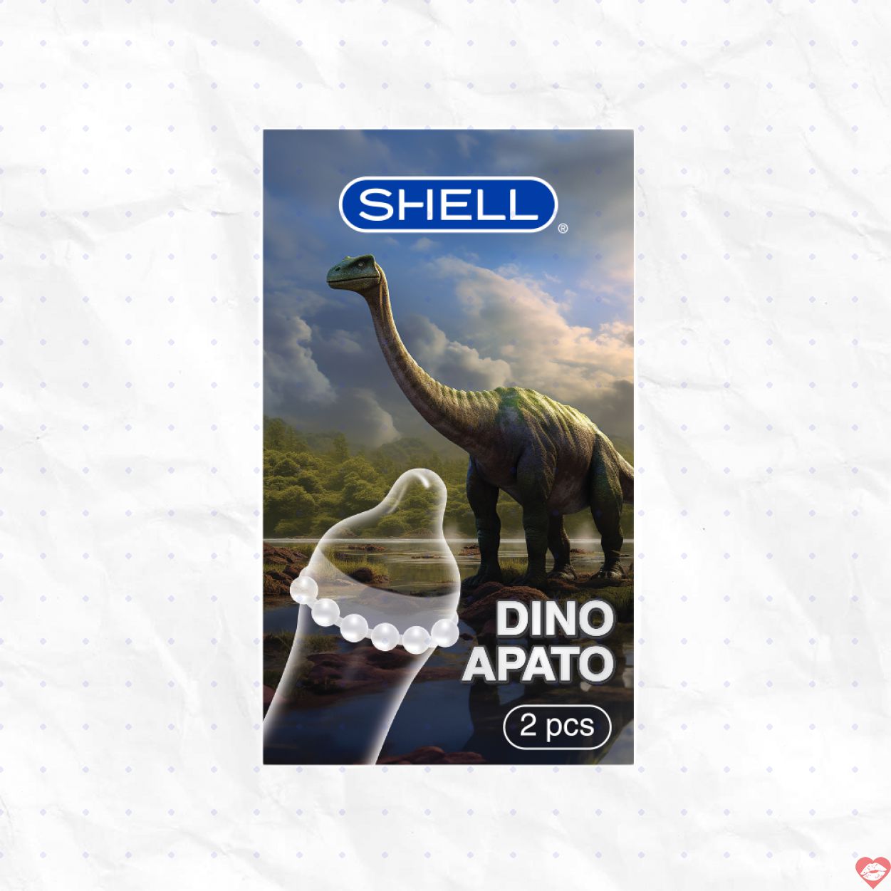 Shell Dino Apato bao cao su 12 bi lớn tặng bao Shell Performax chính hãng 