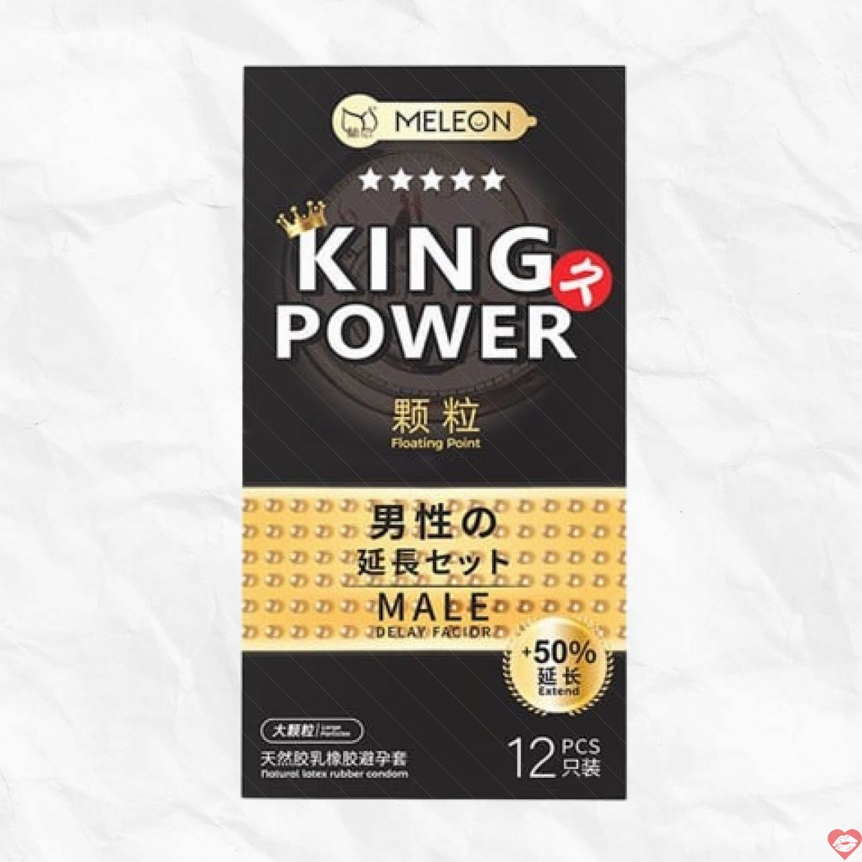Bao cao su Meleon King Power kéo dài 50% hạt nổi kích thích 