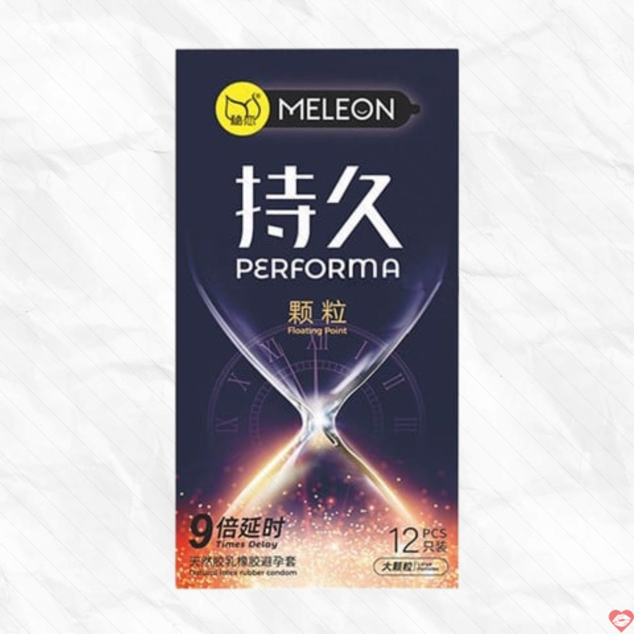 Bao cao su Meleon Performa Floating Point 12 cái Kéo dài 9x 