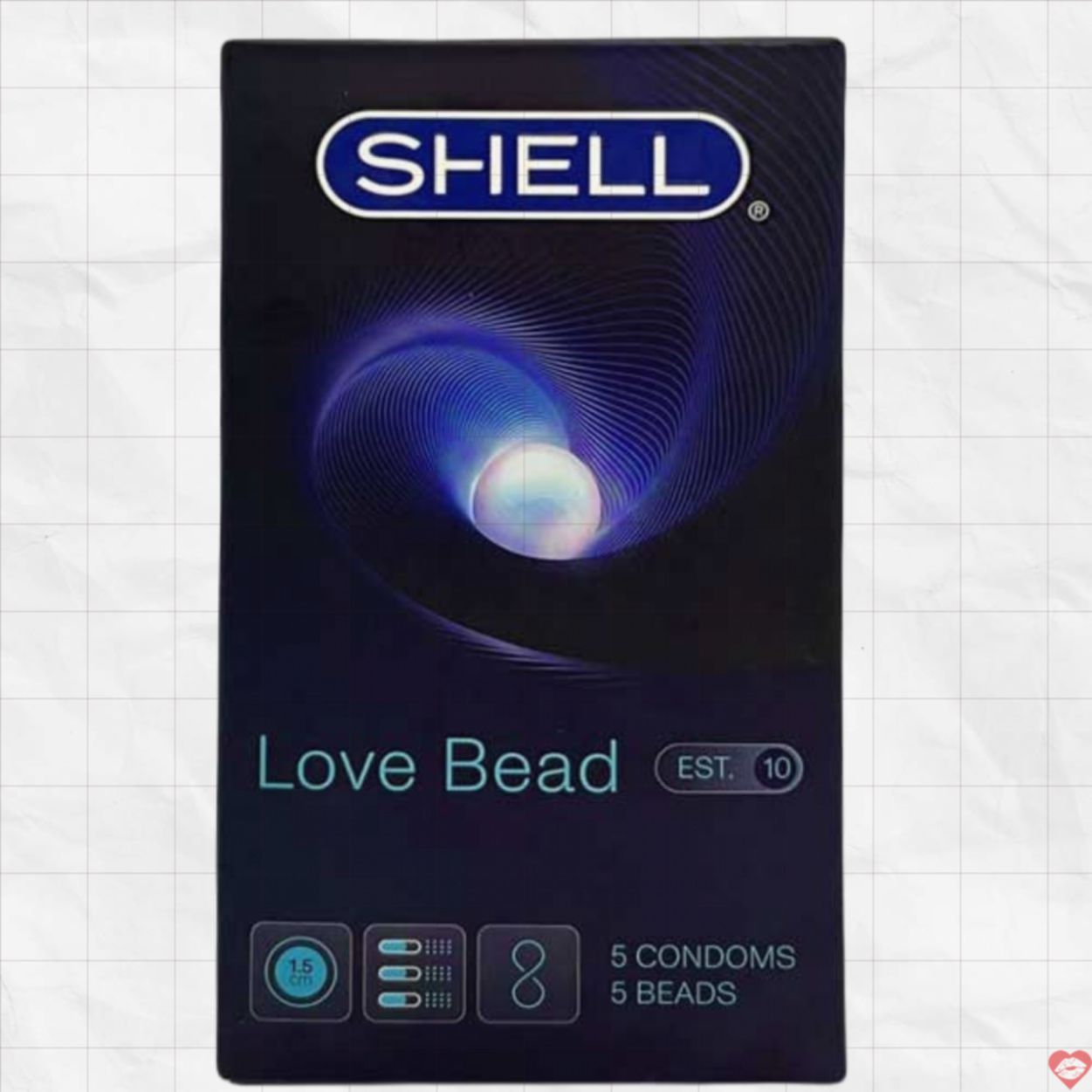 Bao cao su Shell Love Bead 5 Bi hộp 5 cái tăng khoái cảm chính hãng 