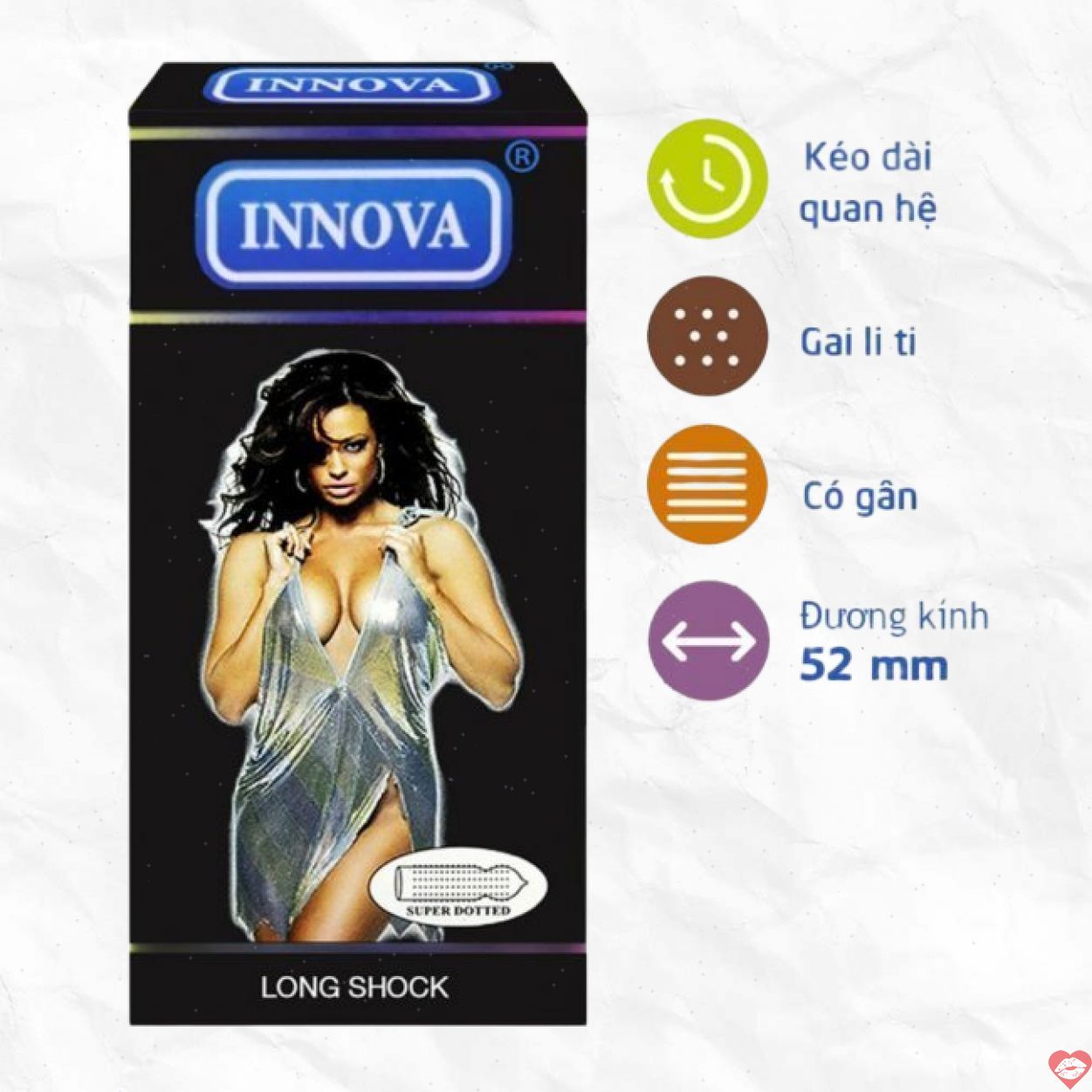 Bao Cao Su Innova Đen 12s Siêu Mỏng Chống Xuất Tinh Sớm 