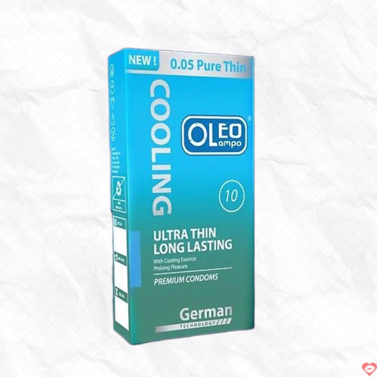 Bao Cao Su Oleo Cooling Ultra Thin Mát Lạnh Kéo Dài Lâu Ra Size Nhỏ 