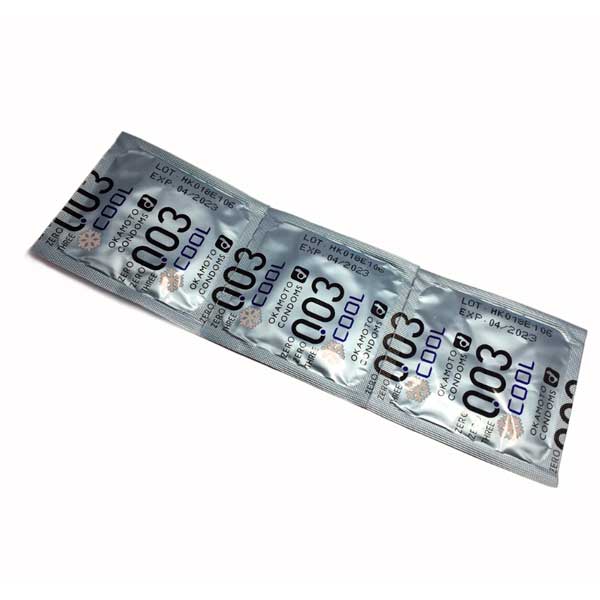 Bao cao su Okamoto Cool – Mát lạnh siêu mỏng 0.03mm