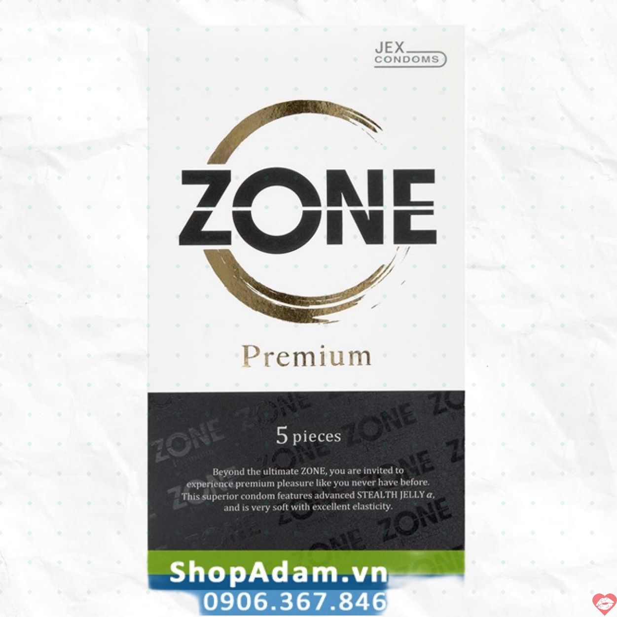 Bcs gel siêu mỏng 0.01mm Jex Zone Premium bảo vệ thoáng nhẹ 