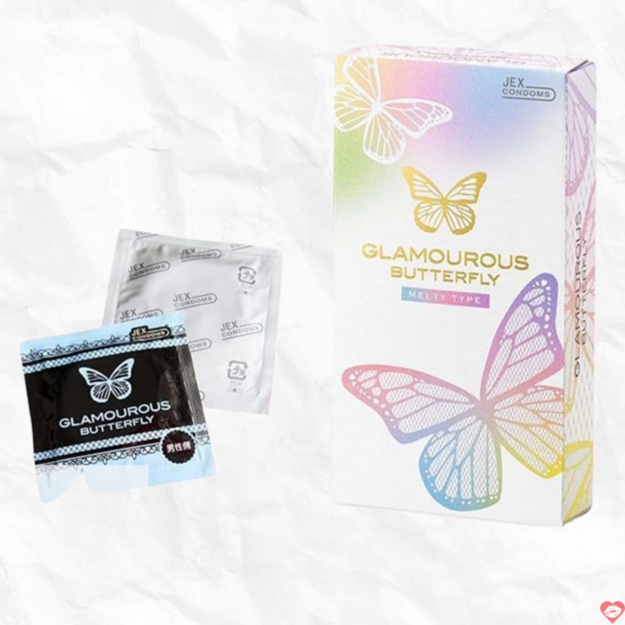 Bao cao su mỏng trơn Jex Glamorous Butterfly Melty 10s - Chất lượng vượt trội 