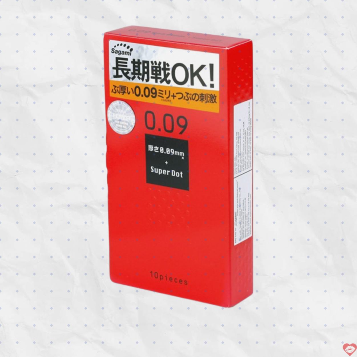 Bao cao su SAGAMI siêu mỏng Super Dot 0.09 tăng khoái cảm 