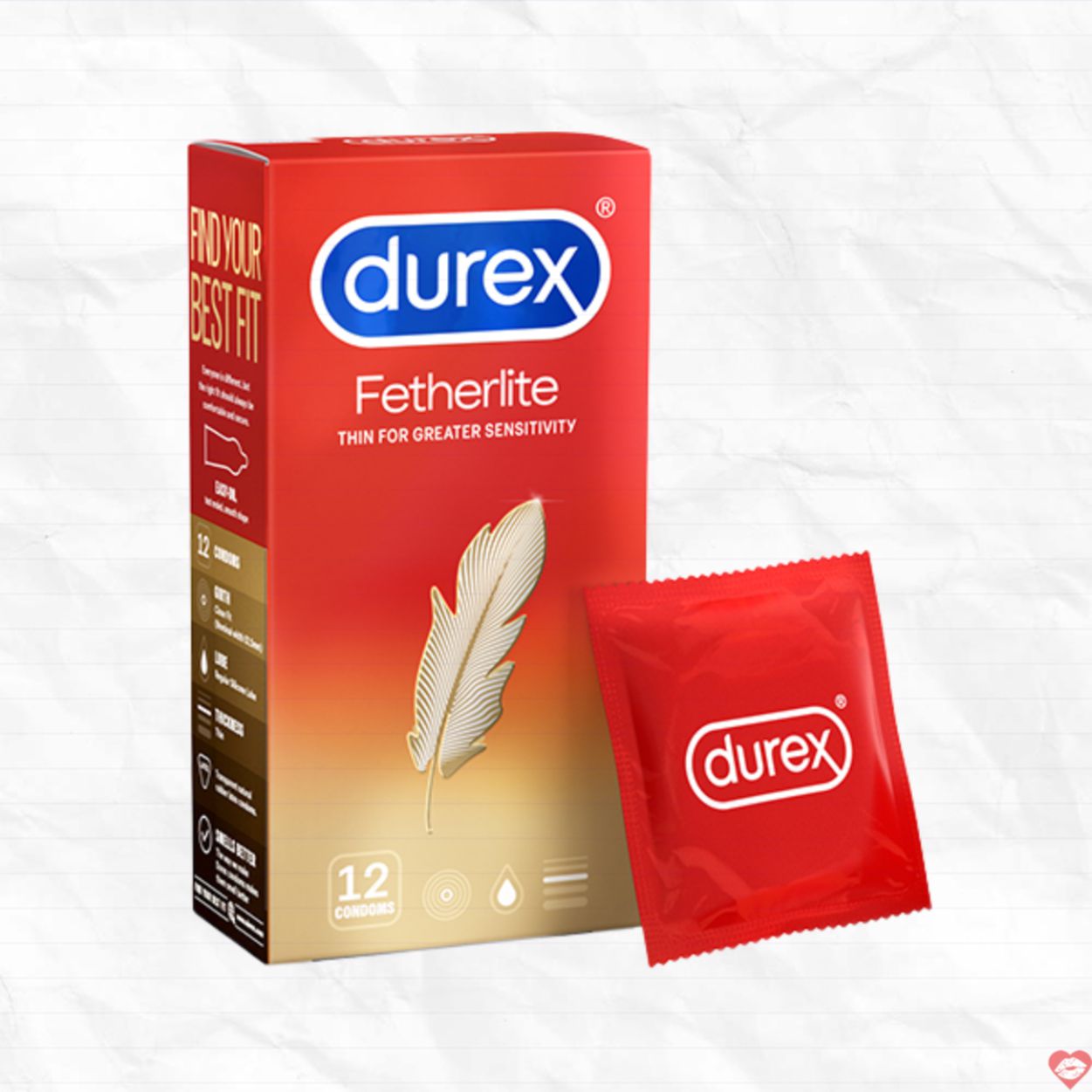 Bao cao su Durex Fetherlite mỏng nhẹ siêu dai thoải mái 
