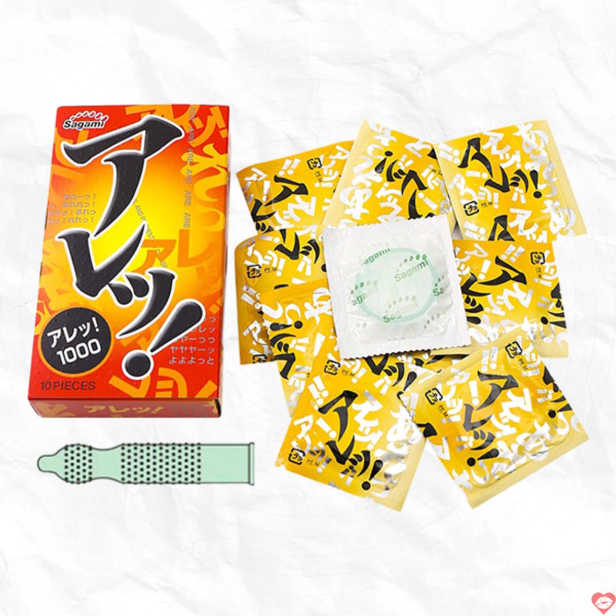 Bao cao su Sagami Are Are siêu mỏng gai nổi 10 cái chính hãng 