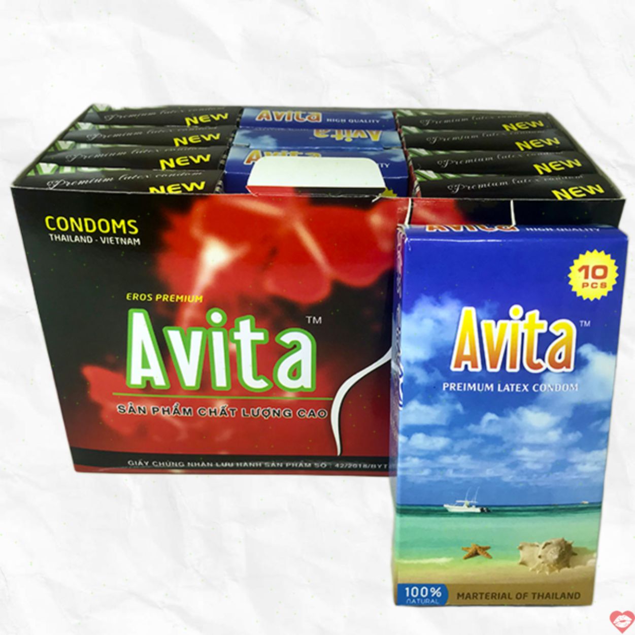 Bao cao su Avita siêu mỏng trơn 120 cái an toàn thoải mái 